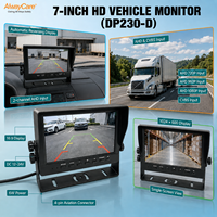 Moniteur de recul Alwaycare 7 pouces TFT LCD avec caméra, affichage automatique de la marche arrière pour camion, bus, fourgonnette, camping-car, résistant aux chocs