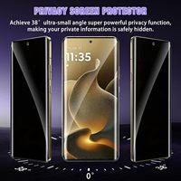 Protection d'écran en verre trempé incurvé 3D HD transparente avec colle intégrale et adhésif latéral, anti-rayures pour Motorola Edge 70 Fusion 60 Pro