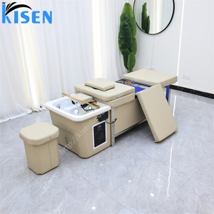KISEN Nouveau Lit de massage et de shampoing avec réservoir d'eau intégré de 90L grande capacité pour salons de coiffure et spas - Product Image 3