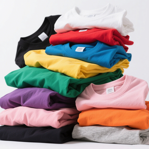 カスタム衣料品メーカープリントメイドベーシックTシャツ特大男性Tシャツ無地コットンTシャツ - Product Image 4