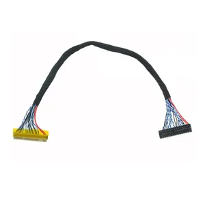 Lieferung S6 30 Pin LVDS-Kabel LCD-Bildschirm 30 P LVDS-Display-Kabel mit JAE-FI-X und Koaxialdraht 75 Ohm