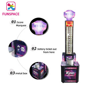 Sikke işletilen yeni tasarım çekiç kapalı gücü kralı spor oyunu yetişkin Arcade boks çekiç isabet oyun makinesi - Product Image 5