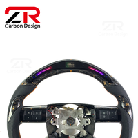 Volant sport en fibre de carbone forgée avec LED améliorées pour Chrysler 300C 300 300SRT SRT8 Dodge Charger/Challenger/Magnum