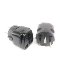 Adaptor steker perjalanan jenis H soket Universal 3 Pin bulat 10A Adaptor steker untuk steker Israel steker konversi pengisi daya