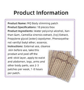 Offre Spéciale MQ Jambe Minceur Patch continu respirant produits de soins de santé corps minceur patch - Product Image 6