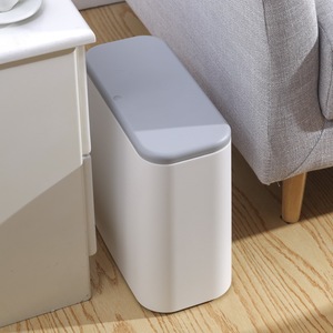 Nordic Style Trash Can Rectangular With Lid For Bathroom Kitchen Living Room Bedroom Indoor Use - Product Image 2