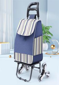 Bolsa de tela Oxford impermeable de gran capacidad personalizada al por mayor, carrito de <span class=keywords><strong>supermercado</strong></span>, carrito de <span class=keywords><strong>la</strong></span> compra portátil plegable ligero - Product Image 5