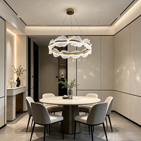 Lustre en cristal de luxe, lampe suspendue pour villa, escalier, salle de banquet, décoration intérieure de salon