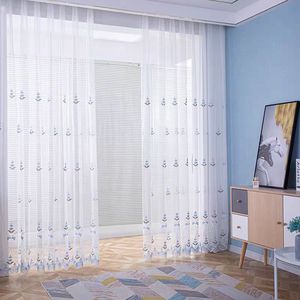 Cortinas y Cenefas Opacas Personalizables Bordadas con Flores y Pliegues Tipo Pinza de Alta Gama Europeas - Product Image 2
