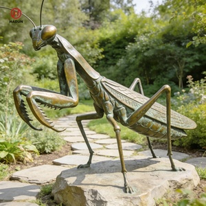 Escultura de Escarabajo Rinoceronte de Bronce Grande HADUN, Decoración Artística de Insecto Realista para Jardín, Parque y Paisajismo - Product Image 6