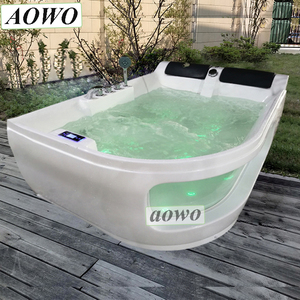Moderna Bañera de <span class=keywords><strong>Hidromasaje</strong></span> Esquinera Negra, Bañera de <span class=keywords><strong>Hidromasaje</strong></span> Negra Mate Personalizada, Bañera de <span class=keywords><strong>Hidromasaje</strong></span> con la Mejor Vista y Terapia de Luz, Bañera de <span class=keywords><strong>Hidromasaje</strong></span> para 2 Personas - Product Image 6