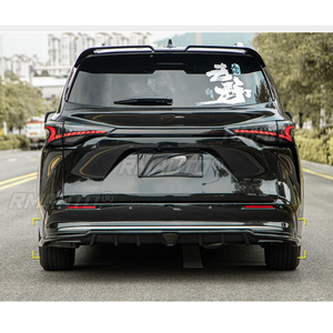 Kit carrosserie pour Toyota Sienna 2022 : Lame de pare-chocs avant, Lame de bas de caisse, Lame de pare-chocs arrière, Aileron arrière - Accessoires automobiles - Product Image 3