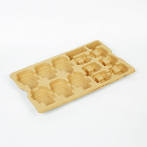 Personalizado Eco-Friendly Moldado Polpa Bandeja Embalagem Bandeja Interna <span class=keywords><strong>Shipper</strong></span> Protector para Caixas De Papel Eletrônica - Product Image 1