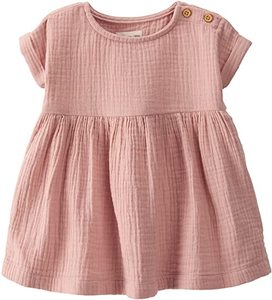 Set di vestiti per bambini in cotone personalizzato nuovo arrivo vestiti per ragazze in cotone organico Mini modello di servizio OEM girocollo corto lavorato <span class=keywords><strong>a</strong></span> <span class=keywords><strong>maglia</strong></span> solido - Product Image 1