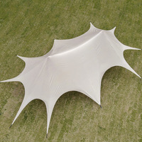 GARIDA Outdoor Twin Peaks Canopy Tente pliante promotionnelle Pare-soleil pour 8 hommes Auvent de camping GCTC-007