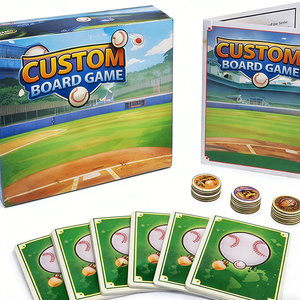 รับพิมพ์เกมกระดานกระดาษแบบกำหนดเอง โรงงาน OEM รับพิมพ์โลโก้ ชุดเกมการศึกษาสำหรับเด็ก ออกแบบได้ตามต้องการ บรรจุภัณฑ์พกพาสะดวก - Product Image 5