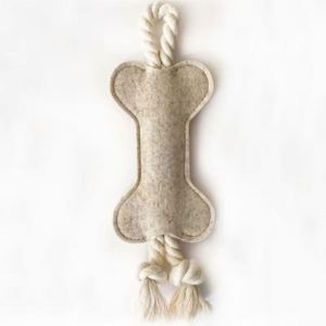 Custom Puppy Dog Chew Toy Bone Shape Dog Tearing Rope Knot Toy Pet Teeth Cleaning Tools Interactive Dog Teeth Pet Training Toy - Product Image 4