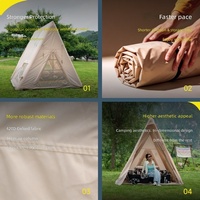 Tente gonflable triangulaire à installation instantanée pour 2-3 personnes, camping quatre saisons, base de plage, pliable automatique, sans assemblage