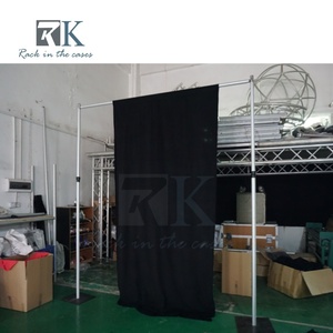 Kit de telón de fondo de alta calidad y fácil instalación con tubos y cortinas para stand de ferias comerciales y decoración de bodas - Product Image 2