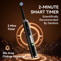 Brosse à dents électrique rotative intelligente Seago avec écran LCD, poils souples oscillants, chargement USB-C, étanchéité IPX7, étui de voyage pour nettoyage buccal