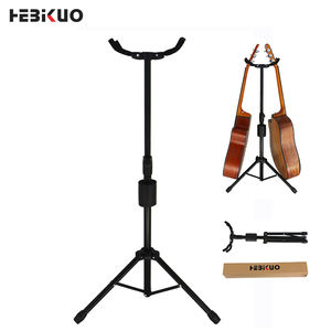 Supporto per Chitarra J-22C in Metallo a Due Teste per 2 Chitarre Acustiche Classiche o Elettriche, Supporto per Strumenti Musicali Smontabile - Product Image 1