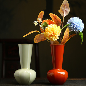 Beixitang Yaozhou Kiln Moon Flower <b>Vase</b> <b>Ceramic</b> Tabletop <b>Vase</b> For Dried Flowers Tea Room Decoration Hydroponic Container - Product Image 1
