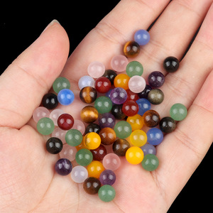 6mm Non-porous Round Bead Yellow Agate <strong>Red</strong> Agate <strong>Jade</strong> Tiger's Eye <strong>Stone</strong> From Jinhua DIY Earring Inlay Accessories - Product Image 2