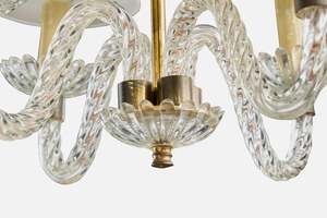 Lampadario Grande a 4 Luci VANC Design Francese, Vetro K9, Acrilico, Ottone, Tessuto, Illuminazione Personalizzata, Nuovo Arrivo - Product Image 4