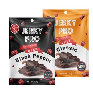 מותאם אישית מיובש מזון חטיף פאוץ פלסטיק Biltong בשר הבקר אריזת שקיות עם חלון - Product Image 2