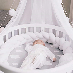 Trenzada <span class=keywords><strong>cuna</strong></span> parachoques anudada de protección decorativo bebé guardia parachoques nudo <span class=keywords><strong>trenza</strong></span> almohada - Product Image 6