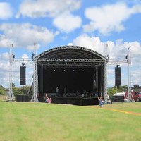 Buena calidad Iluminación Globals Array Truss Stand 290Mm Spigot Lift Tower Base de aluminio Outrigger Stage Truss