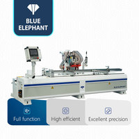 Machine de perçage et de fraisage de trous de serrures et de charnières Blue Elephant CNC pour la fabrication de portes en bois