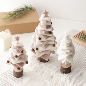 Vecchio pupazzo di neve e alci decorazioni natalizie ornamenti in feltro di lana bambole regalo di natale rifinite decorazioni natalizie - Product Image 3