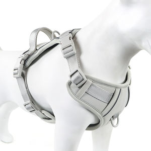 Harness Anjing Neoprena Empuk, Nyaman, Bernapas, Dapat Disesuaikan, Reflektif, dengan Logo Kustom untuk Jalan-Jalan Hewan Peliharaan di Luar Ruangan - Product Image 3