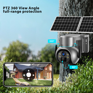 Home Outdoor Wifi 4G HD 2MP 4MP PTZ-Überwachung IP Wireless CCTV-Überwachungs kamera mit Solarpanel-Sim-Kartens ystem - Product Image 3