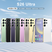 Smartphone 5G Terlaris S26 Ultra Deca Core 16GB+1TB Penyimpanan 7.3 Inci Dual SIM + Ekspansi Kartu TF Pengiriman Cepat