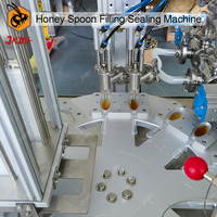 Ligne d'emballage complète automatique pour cuillères à miel, machine de remplissage et de scellage pour cuillères à miel, machine d'emballage en sachet plastique pour cuillères à miel