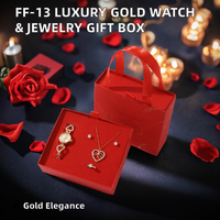 Kotak Hadiah Perhiasan Kalung Cincin Jam Tangan Fashion Mewah Ringan dari Baja Tahan Karat dengan Mesin Haiou, Hadiah Valentine