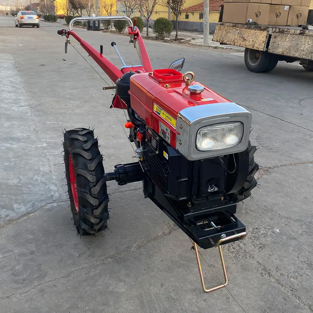 Satılık tarım iki tekerlekli traktör çok amaçlı mini bahçe traktörleri çim biçme traktörü