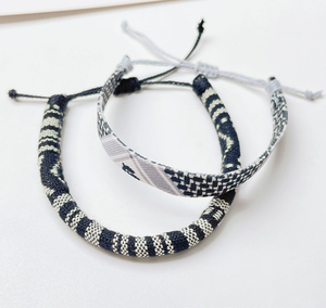 Hot Hand Woven <b>Bracelet</b> Arabic Headscarf with the Same Color Adjustable Hand <b>Rope</b> Palestine Ribbon Braided <b>Bracelets</b> Wholesale - Product Image 4