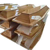 Chine Fournisseur Bois Style Australien Couvercle Plat Cercueil Pologne Bois Cercueils