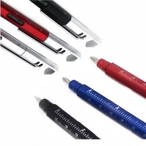 Stylo multifonction 6 en 1 avec règle, niveau, tournevis double tête, support de téléphone, stylet, stylo à bille - Product Image 3