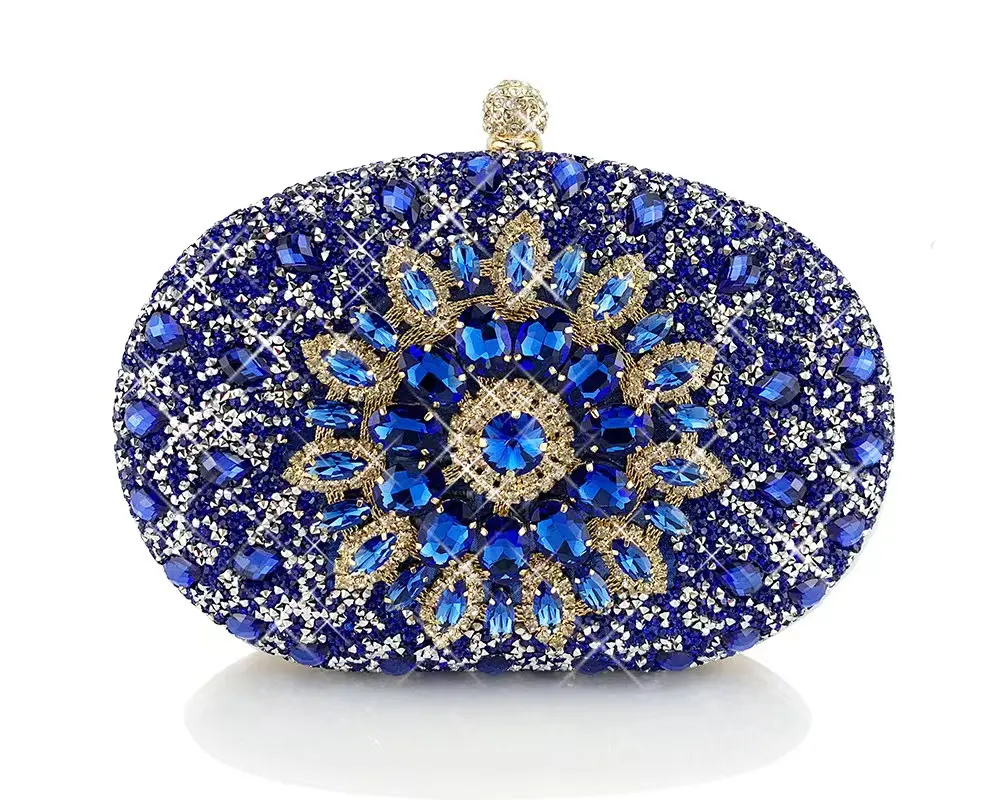 New Fashion European And American Evening Party Bag Crystal Diamond Evening Banquet Women'S Clutch Bag