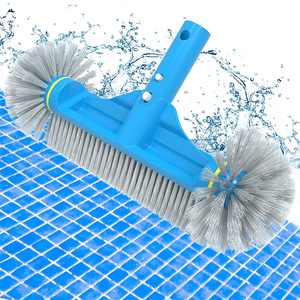 Hồ bơi vòng chà bàn chải hồ bơi gạch làm sạch bàn chải đầu cao cấp mạnh mẽ lông với bán cầu kết thúc - Product Image 1