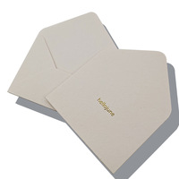 Emballage élégant pour cartes-cadeaux en papier blanc, invitations, impression d'enveloppes personnalisées avec estampage or de luxe, produit Yilida modèle 002