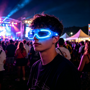 Gafas LED Luminosas para Adultos y Niños, Accesorios de Halloween, Brillan en la Oscuridad, Artículos para Fiestas, Gafas con Luces LED - Product Image 1