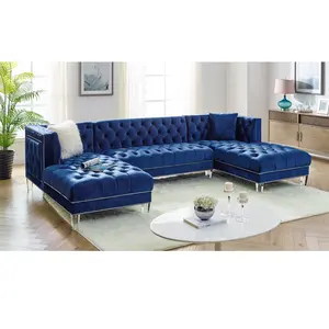 Luxe Couch Moderne Sofa Set 3Pcs Sectionele Banken L-Vormige Bank
