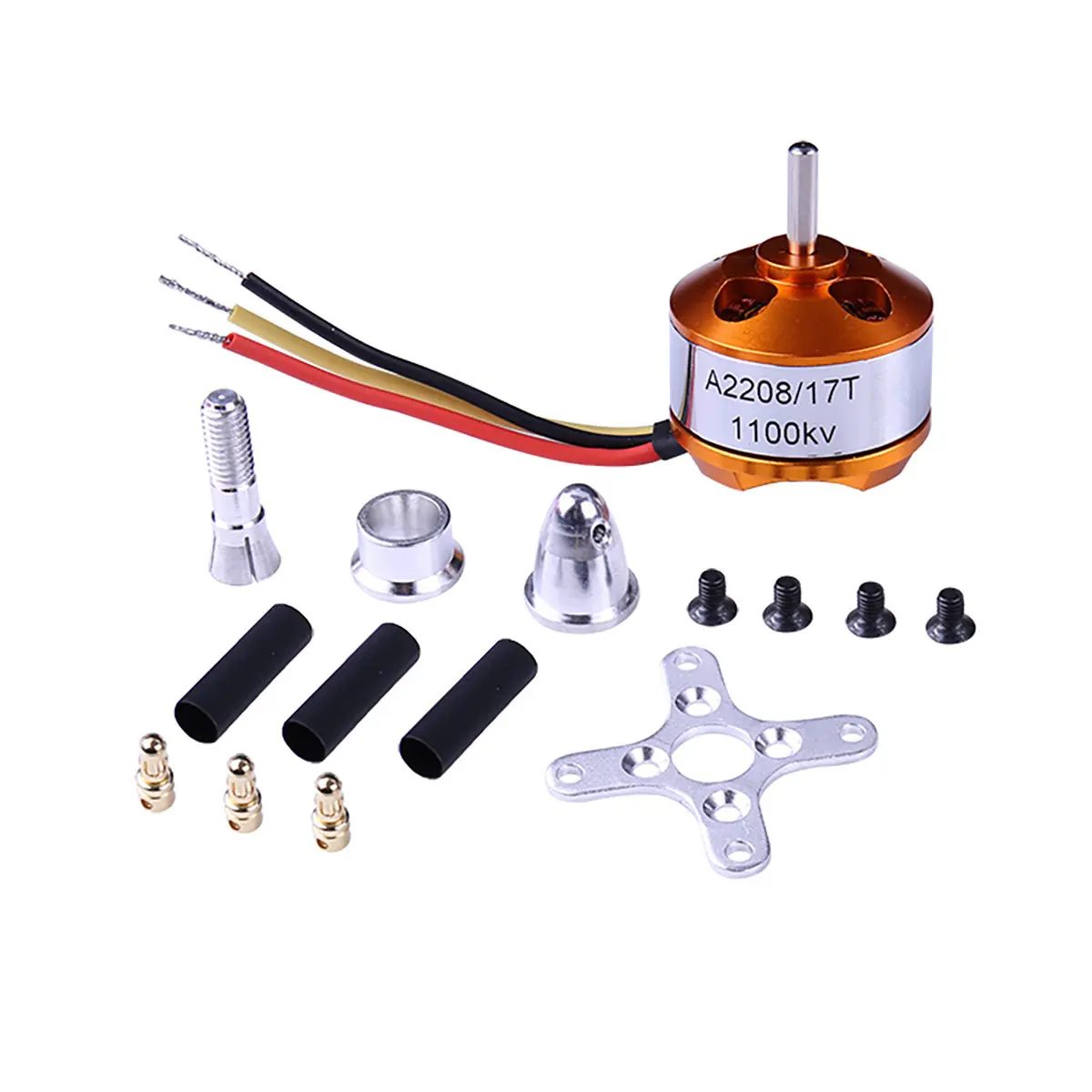 Factory wholesale A2208 A2212 A2207 Airplane Motor KV1100 1400 1800 2600 Multi-axis Brushless Motor for Fixed-wing Aeromodelling