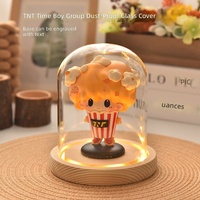 Cúpula de Vidrio de Borosilicato para Figuras de la Liga Juvenil Times, Cubierta Antipolvo para Muñecas TNT, Diseño Moderno Minimalista, Exhibición Transparente