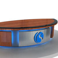 Tables de studio audio ML-- pour diffusion, bureaux de studio de station de radio, bureaux d'interview pour les nouvelles télévisées